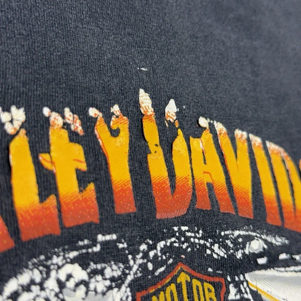 Vintage 80s 1987 Harley Davidson V-Twin Shirt Holoubek Hanes XL Fade